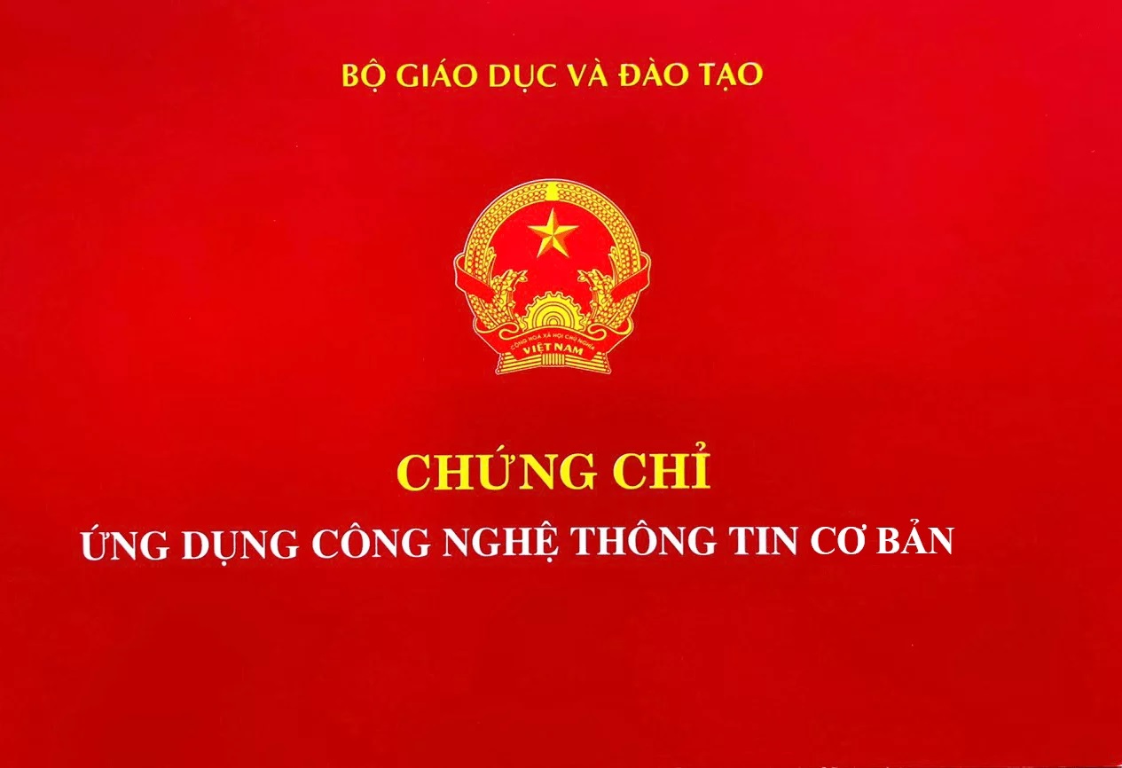 Chứng chỉ ứng dụng CNTT cơ bản